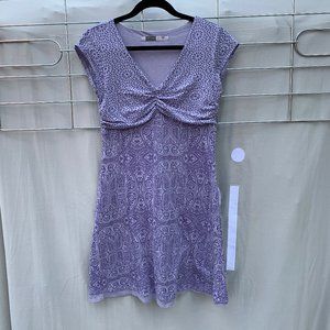 Athleta Burnout Empire Wast Dress Purple S